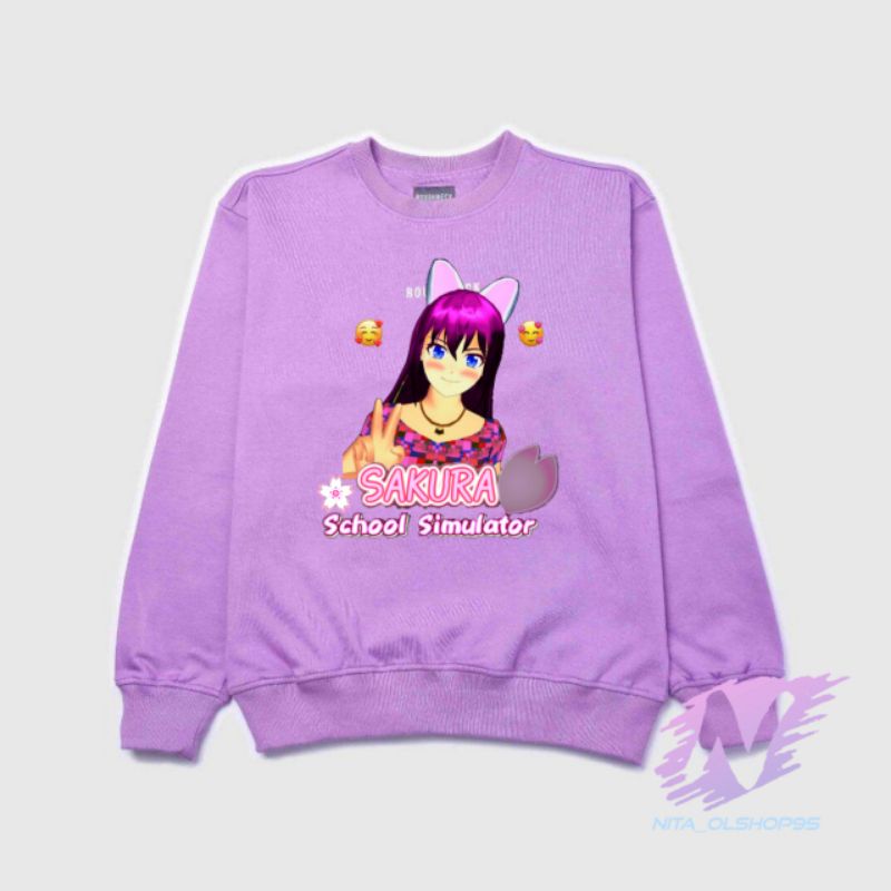 crewneck sweater sakura school simulator crewneck anak