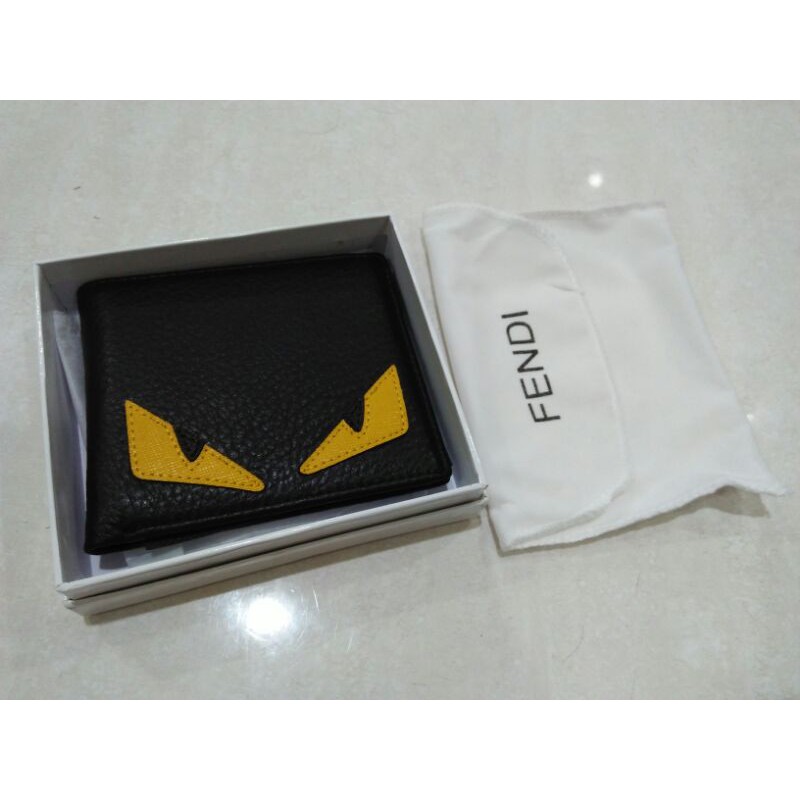 premium dompet lipat pendek mata kuning