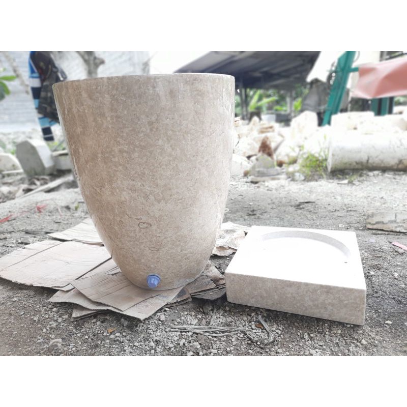 Gentong Marmer Bak Mandi Marmer