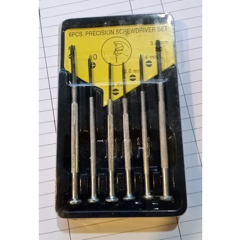 Obeng Jam Set 6 Pcs Screwdriver Precisions Set