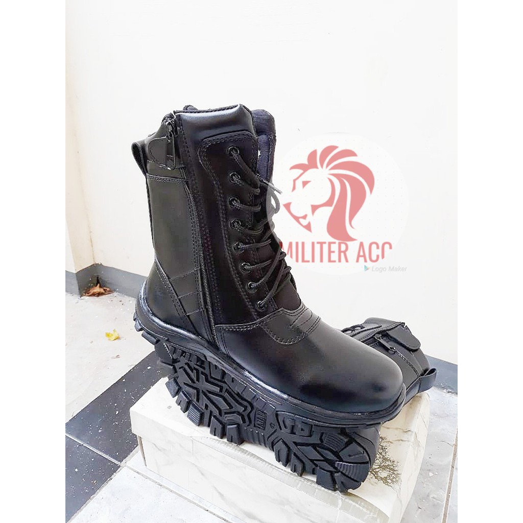 Sepatu PDL Model Jatah TNI Baru  / Sepatu PDL Polri Army Satpam/ Security