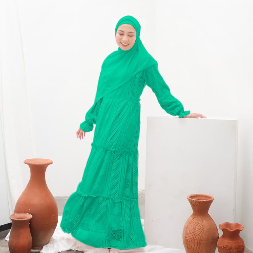 ꧁𓊈𒆜𝔢𝔩𝔦𝔷𝔦𝔞.𝔠𝔩𝔬 𒆜𓊉꧂ Outfit Gamis Syari Brukat Tile Mutiara Sabrina Mix Velvet Jumbo Tile Gamis Wanita Terbaru / Dress Wisuda/ Baju Muslim Wanita Terbaru /Gamis Tile Dotti/ Dress Gamis Seragam/Dress Bridsmaid/ Gamis Remaja-TOSCA