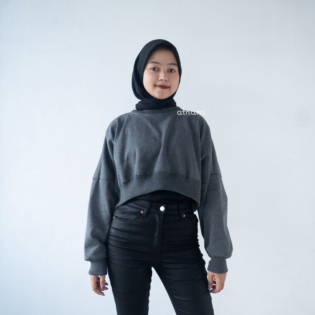 Nara Grosir - Real Crop Sweater l Sweater Wanita