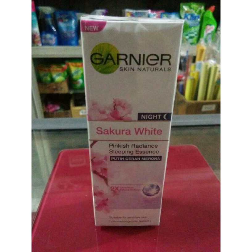 Garnier Sakura White Sleeping Essence / Garnier Sakura Night / Cream Malam 20ml