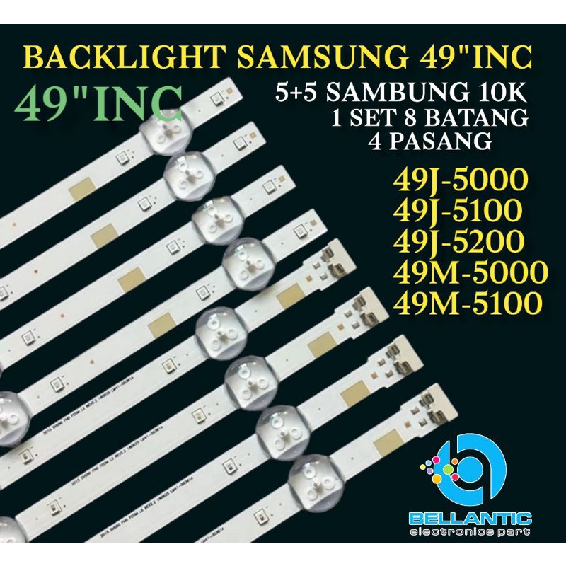BACKLIGHT TV LED SAMSUNG 49J5000-49J5100-49J5200-49M5000-49M5100