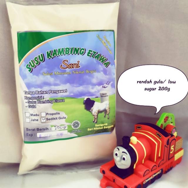 rendah gula/low sugar susu kambing etawa 200g bermanfaat