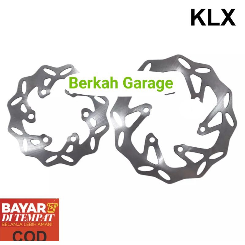 Piringan Cakram Rem Depan Belakang KLX Kawasaki Full CNC Variasi