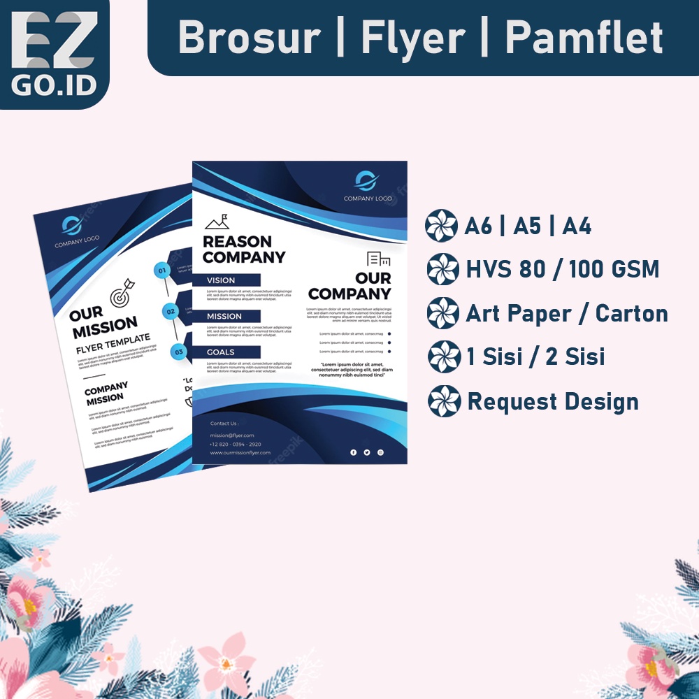 

Print Cetak Brosur Flyer Pamflet Leaflet Poster A4 - A5 - A6