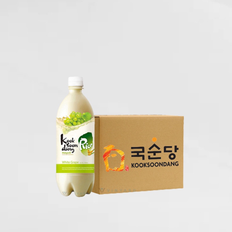 1 Dus KookSoonDang Makgeolli White Grape Rice Wine 750 ml ( Khusus Pengiriman Instant )