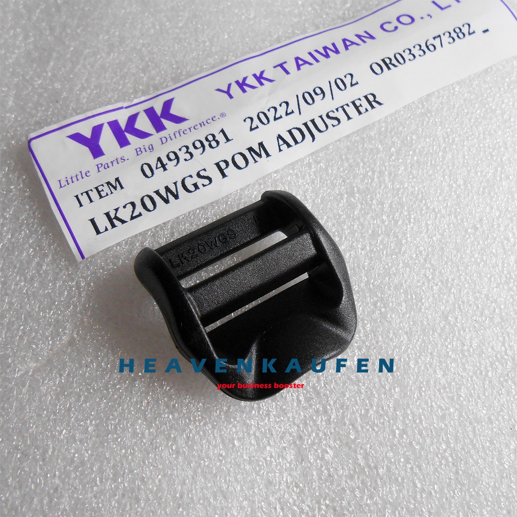 Ring Tangga Adjuster Pengatur Tali Tas Punggung YKK Lebar 2 cm Poly Acetal POM Type LK20WGS