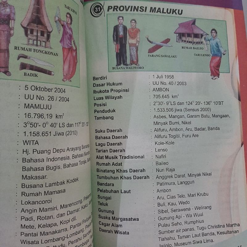 Buku Pintar Seni Dan Budaya 34 Provinsi di Indonesia - Full Colour