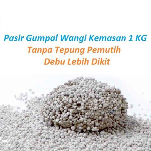 ECO Repack Pasir Gumpal Wangi 1KG Kucing Kelinci Hamster 1 KG