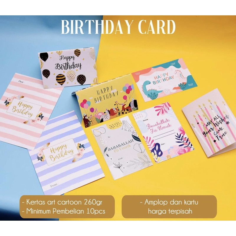 

Birthday Card / Greetings Card (Ready Stock)