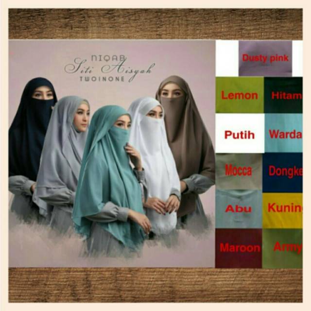 Khimar Jilbab Niqob 2 in 1