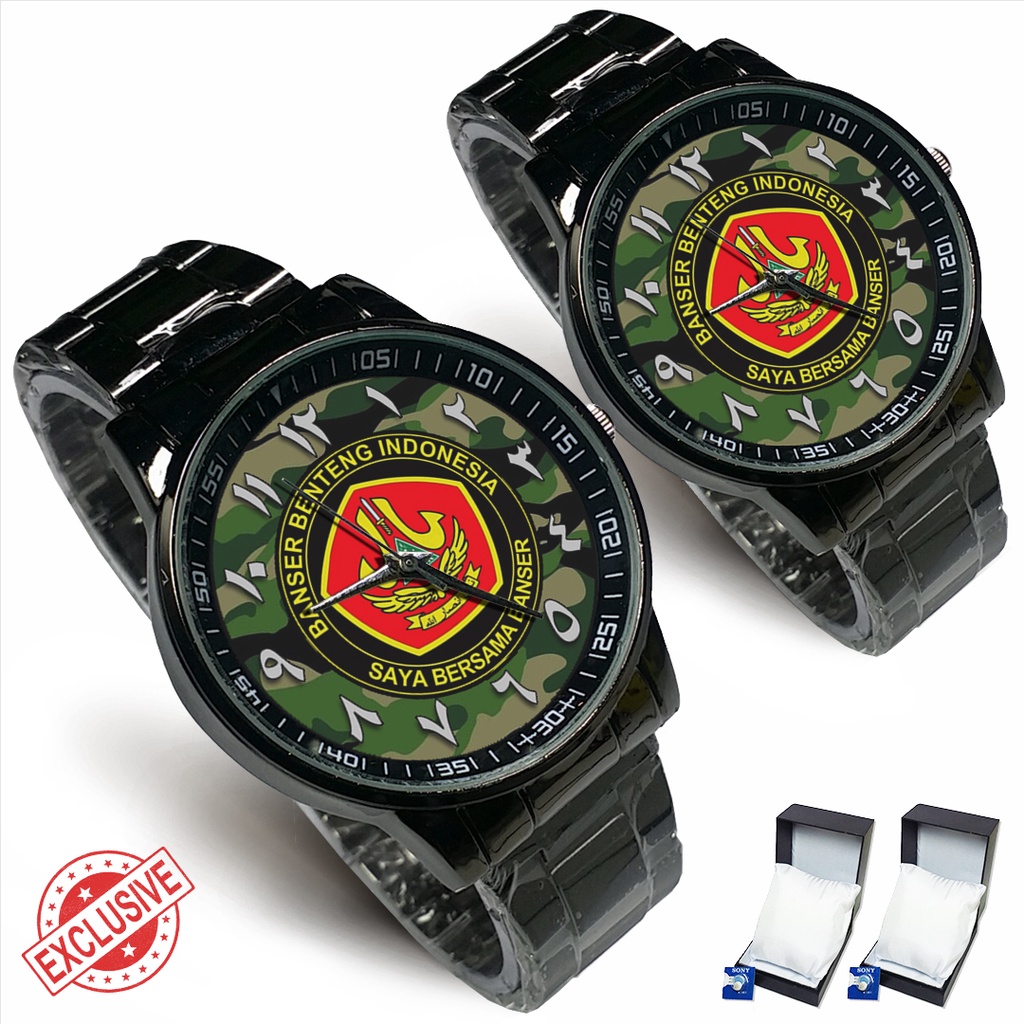 Jam Tangan Rantai Couple BANSER NU Motif 2 (Keren)