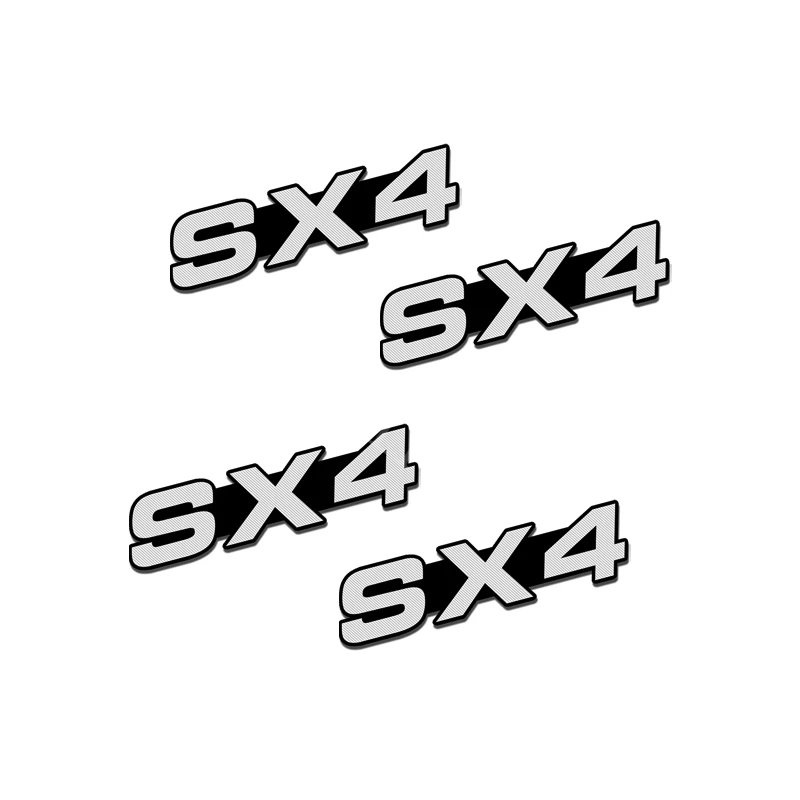 4pcs Stiker Badge Mini Bahan Alloy Untuk Speaker Mobil Mitsubishi Ford Suzuki