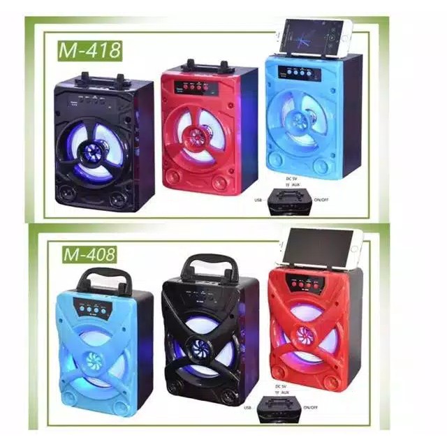 Speaker M418 Bluetooth besar M418 with Standing