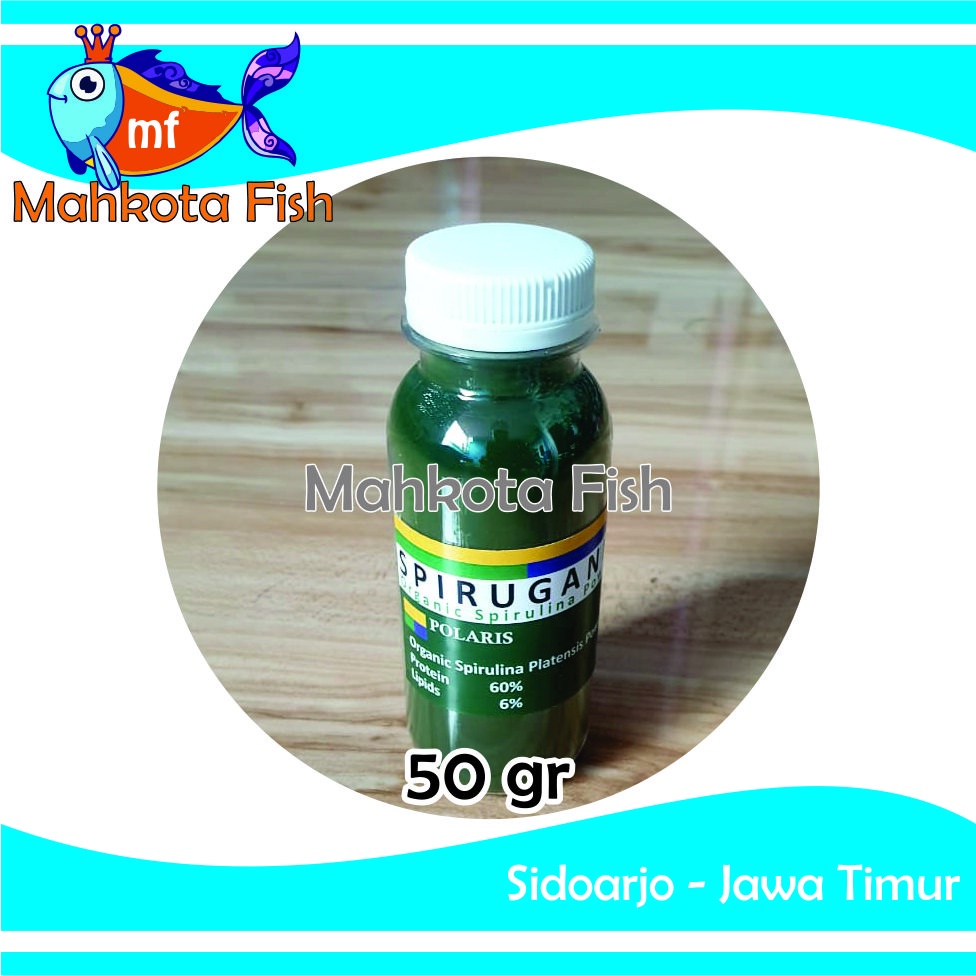 Spirulina, Spiruganik, Polar Green | Cepat Mutasi Warna Ikan | Vitamin Ikan | Pakan Kultur Kutu Air