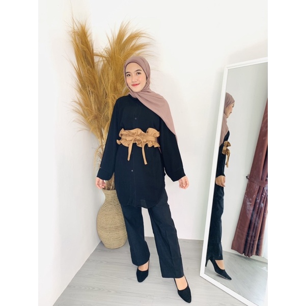 OBI BELT KERUT BY SEMS // OBI BELT RUFFLE // OBI BELT KERUT// OBI KERUT// OBI IKAT PINGGANGo