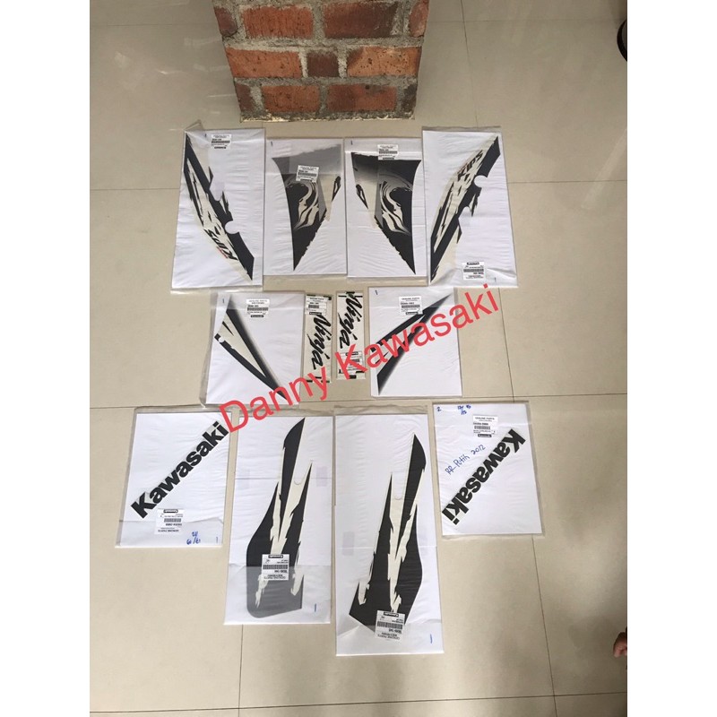 Stiker set ninja rr new SE 2012 original