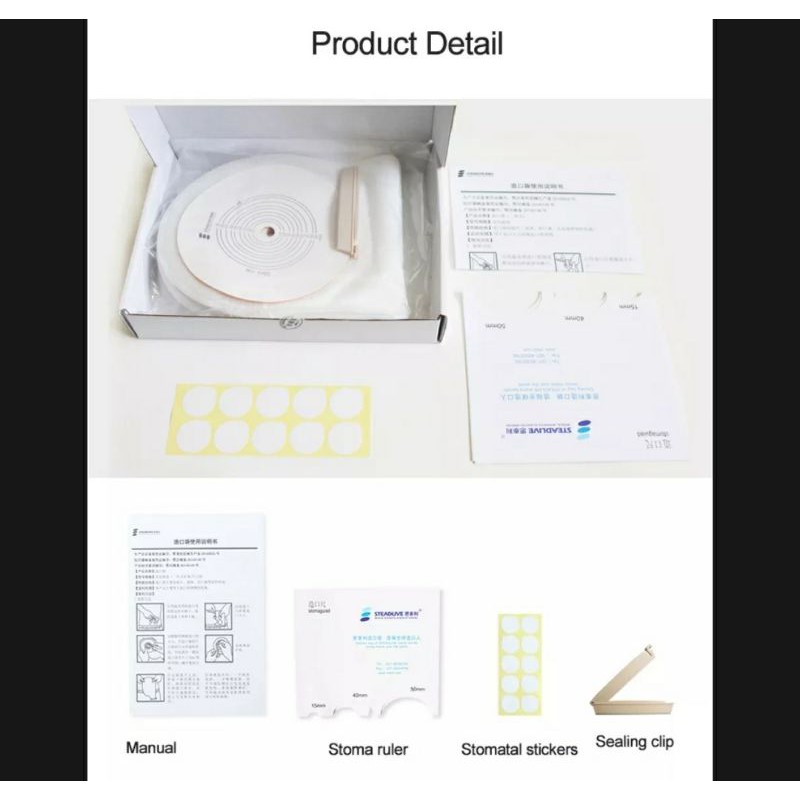 Colostomy Bag/Kantong Kolostomi Dewasa Steadlive 70mm