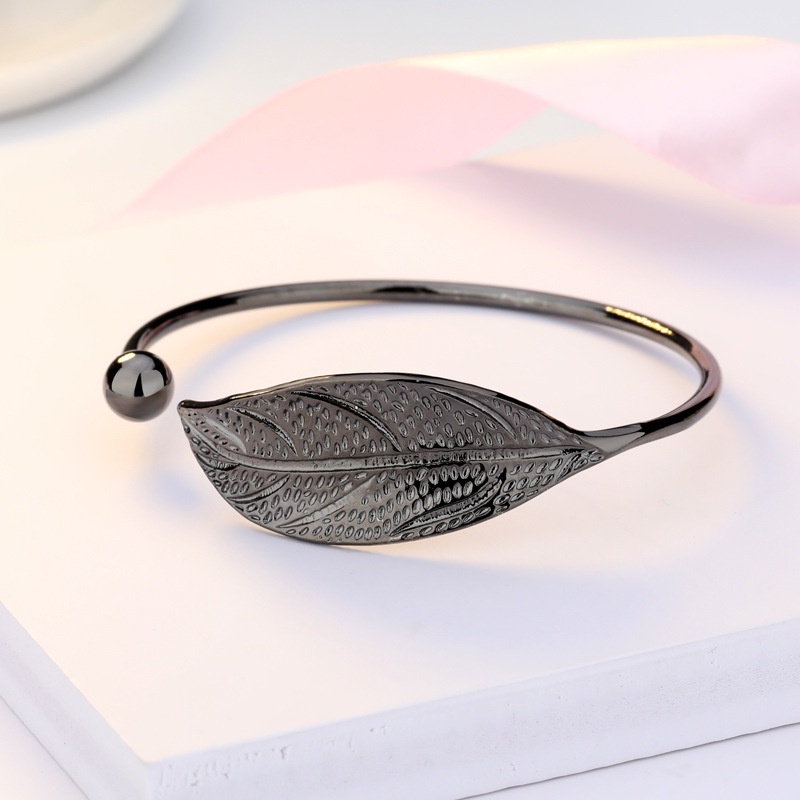 Gelang Perak 925 Wanita Perhiasan Fashion daun segar