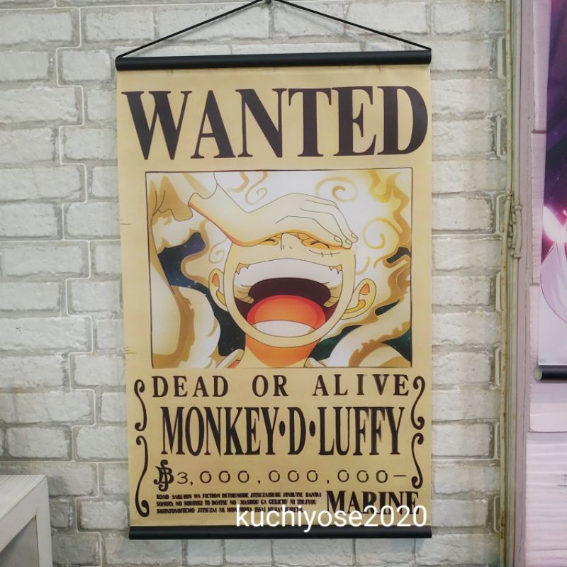 Poster ONE piece god nika Wanted anime manga>>Kuchiyose2020