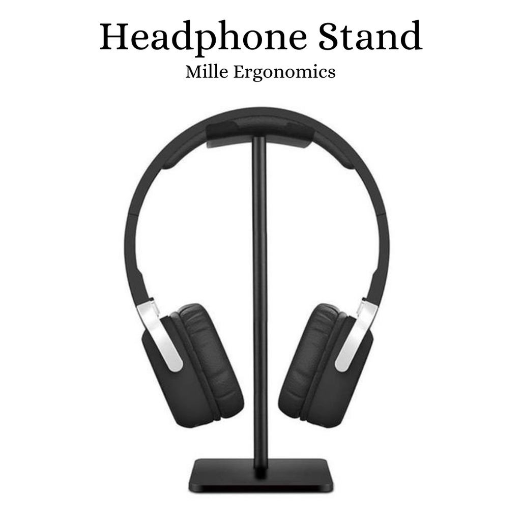 Headphone Stand Black | Headphone Holder | Mille Accesories