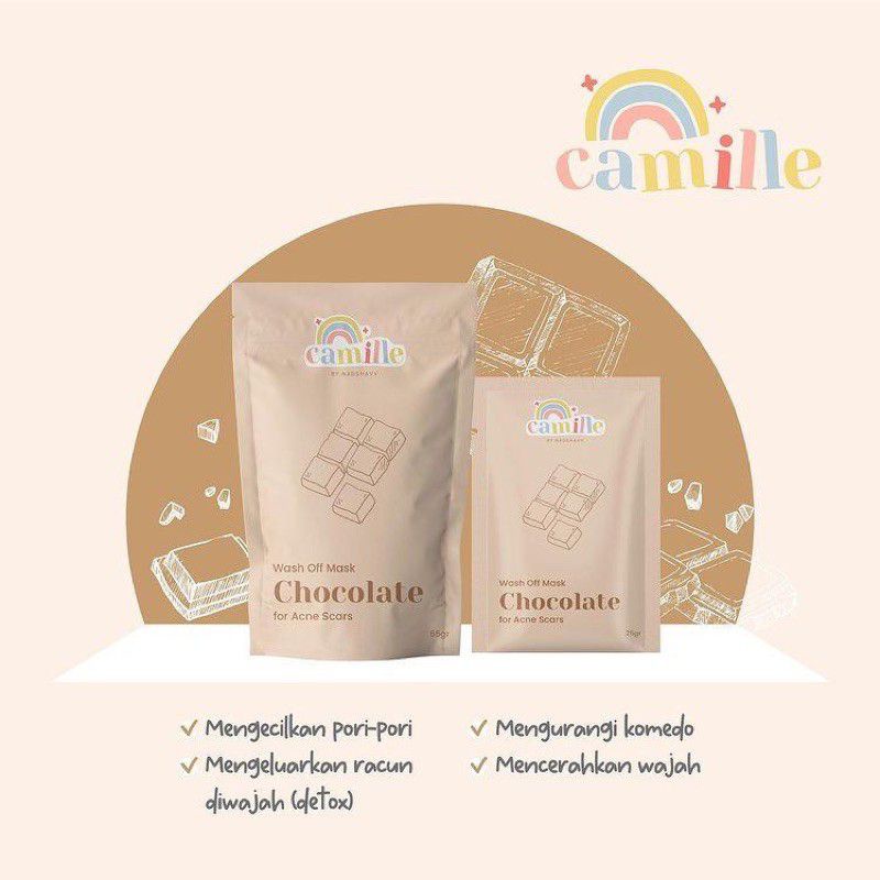 (BPOM) MASKER ORGANIC CAMILLE dan DAISY-camille coklat