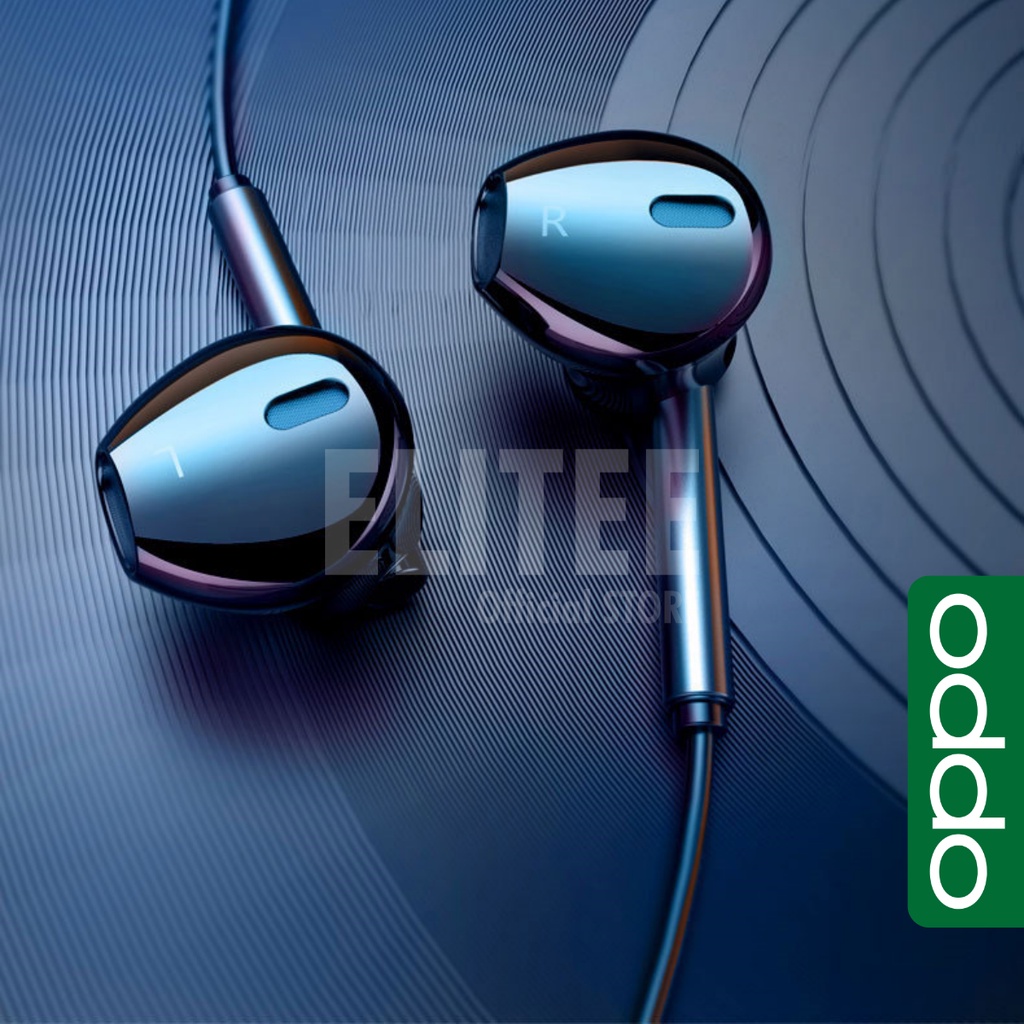 Headset Oppo MH150 3.5MM Original 100% Earphone Stereo Bass