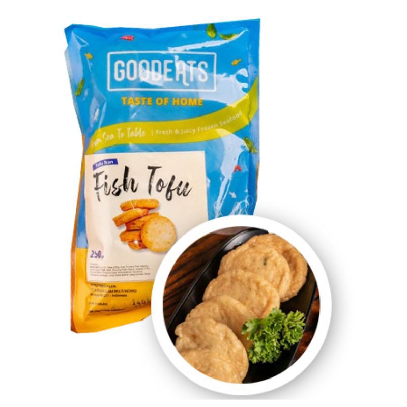 

GOODEATS FISH TOFU 250 GR / bakso ikan tahu
