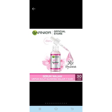 garnier sakura white booster serum