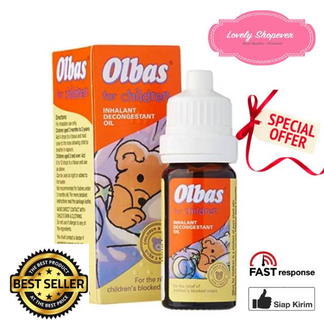 Olbas Oil For Baby and Children Inhalant Decongestant Oil Shopee