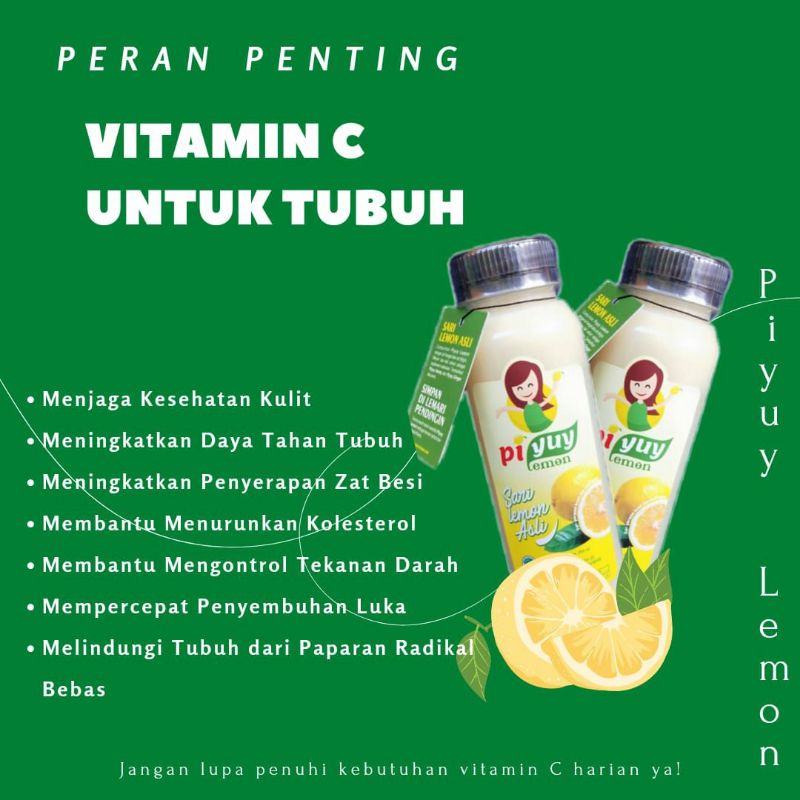 

Piyuy Lemon 250 ml I 100% Lemon Murni I Sari lemon murni I Air lemon murni I Perasan Lemon Asli