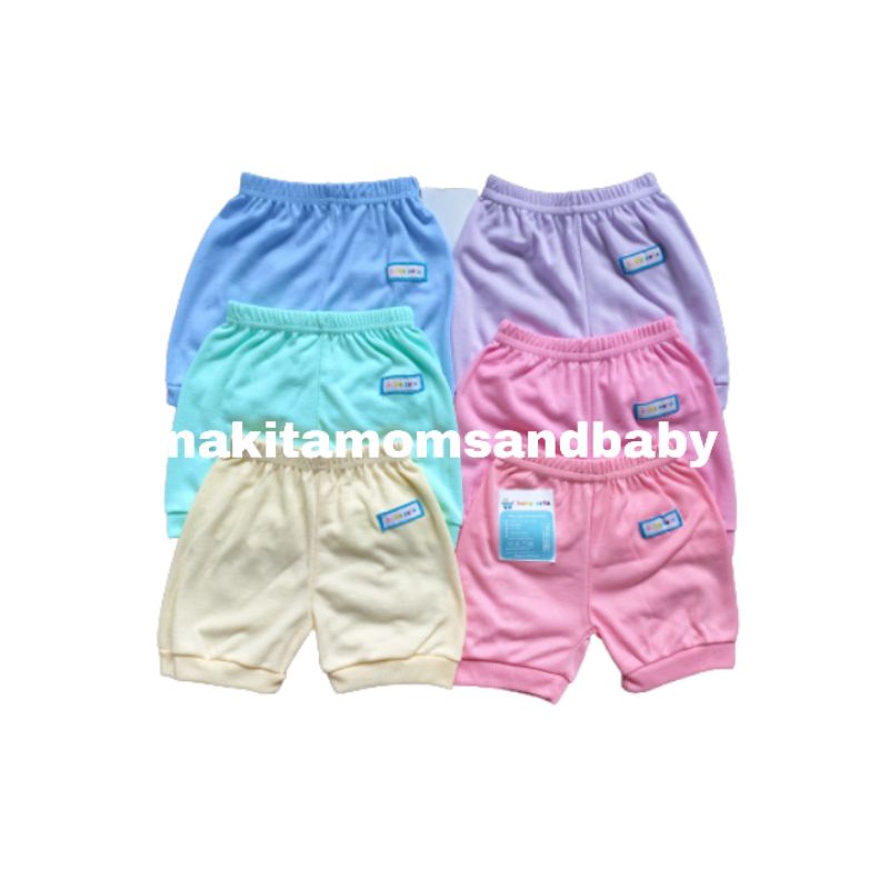 Celana pendek bayi polos S,M dan L 3pcs dan 6pcs SNI promo 9.9