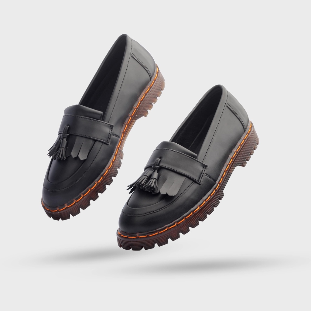 Sepatu Formal Casual Pria Wanita Navara Debonaire - 011 Black