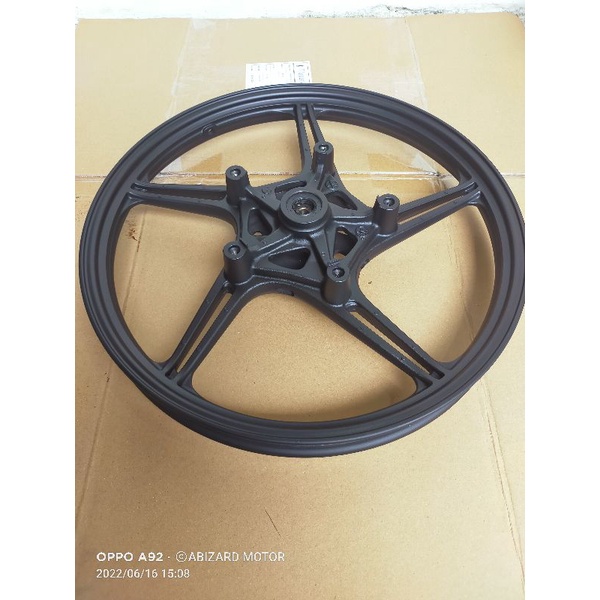 velg racing bagian depan Kawasaki athlete second original mulus