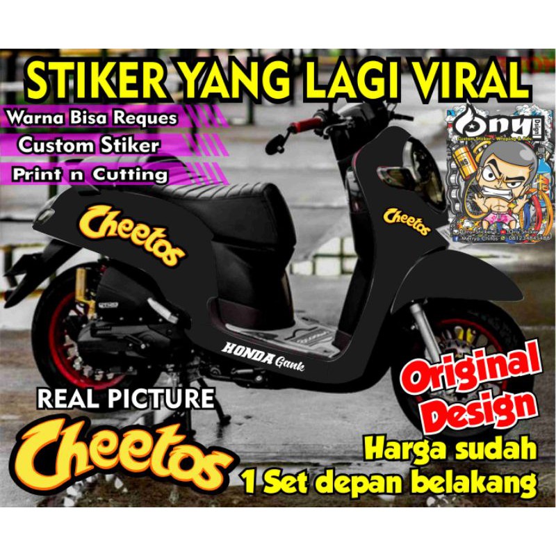 Stiker Striping Scoopy Cheetos striping scoopy 2023 siker scoopy variasi scoopy prestige Variasi sco
