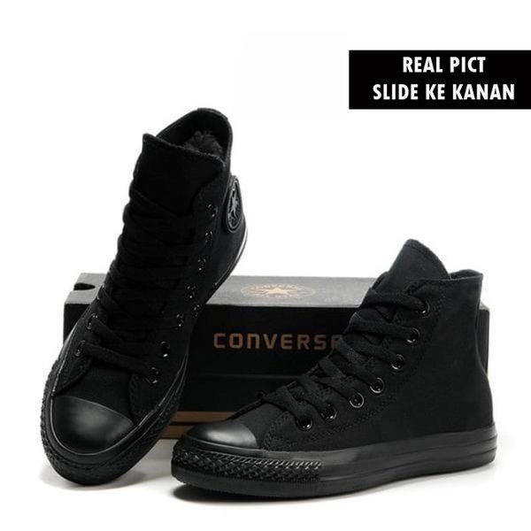 SEPATU CONVERSE ALL STAR CT2 HIGH FULL BLACK + BOX CONVERSE