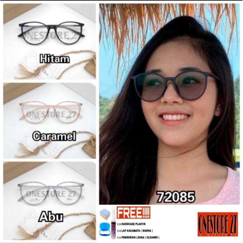 KACAMATA PHOTOCROMIC/FRAME KACAMATA WANITA/KACAMATA ANTIRADIASI/KACAMATA 72085