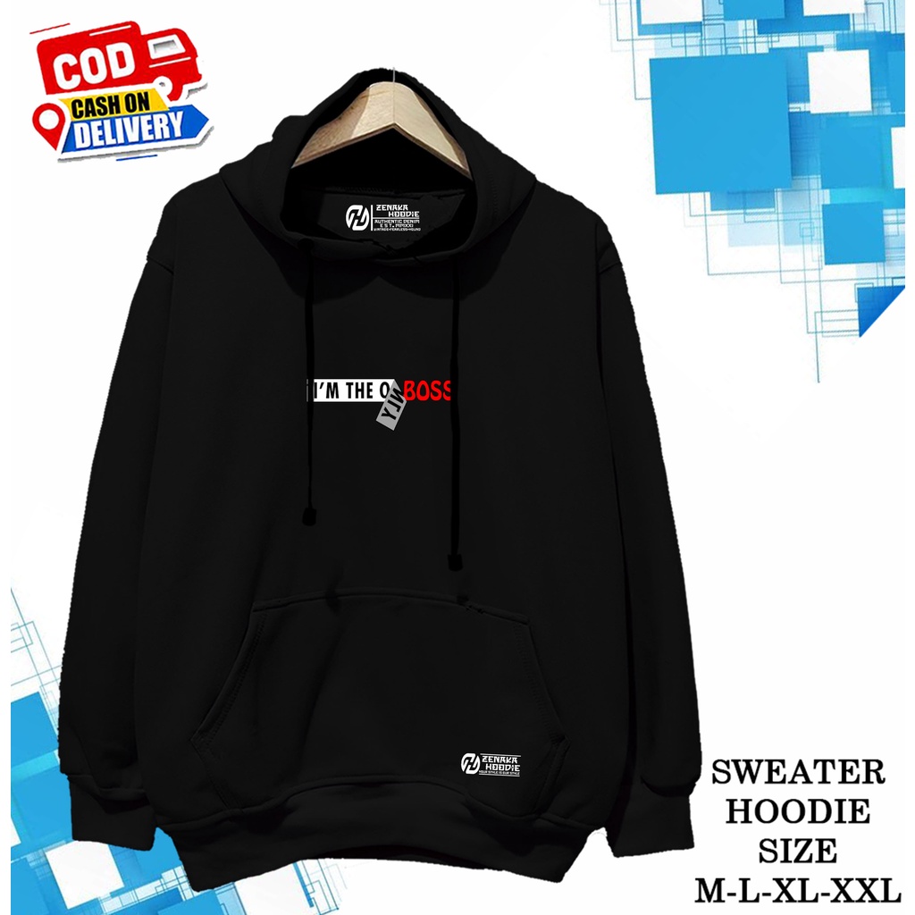 HOODIE COTTON ORIGINAL PREMIUM JUMPER DISTRO KACHIOS MR DEE LIST I AM BOSS Jaket Korea Jaket Suiter 