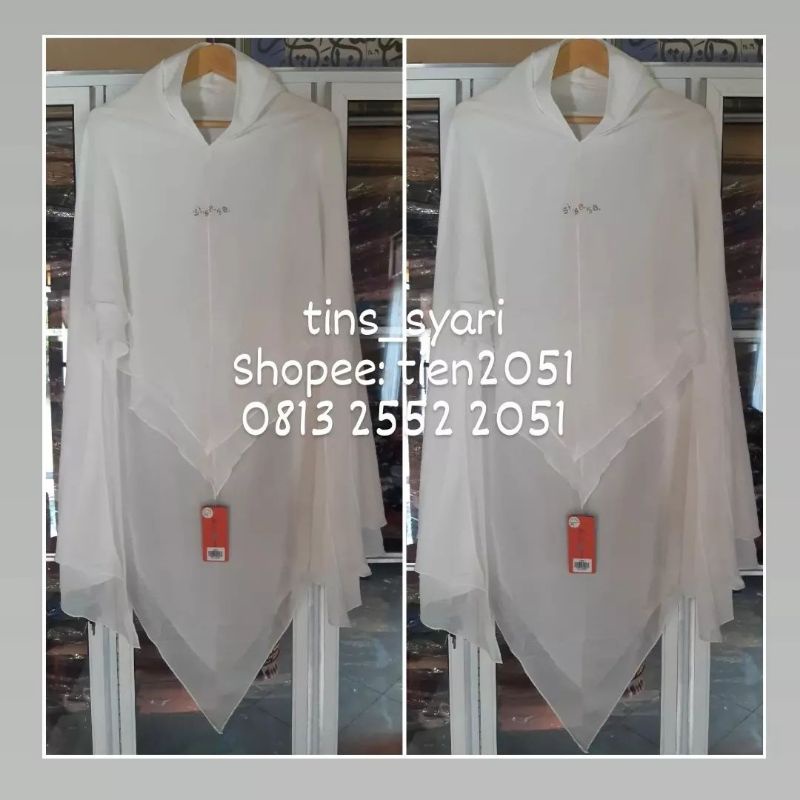 Sisesa khimar short naomi putih bw