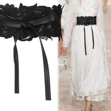 ✷ Belt Lebar Wanita Ikat Pinggang Fashion Tali Pinggang "Renda 2" ►