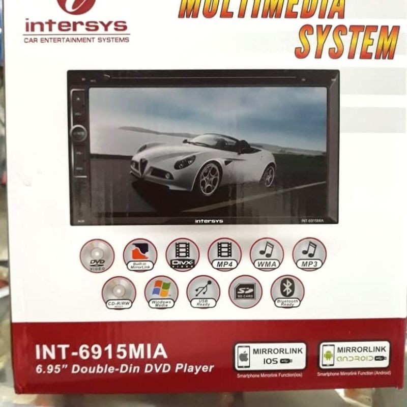 tv mobil double din intersys 6915