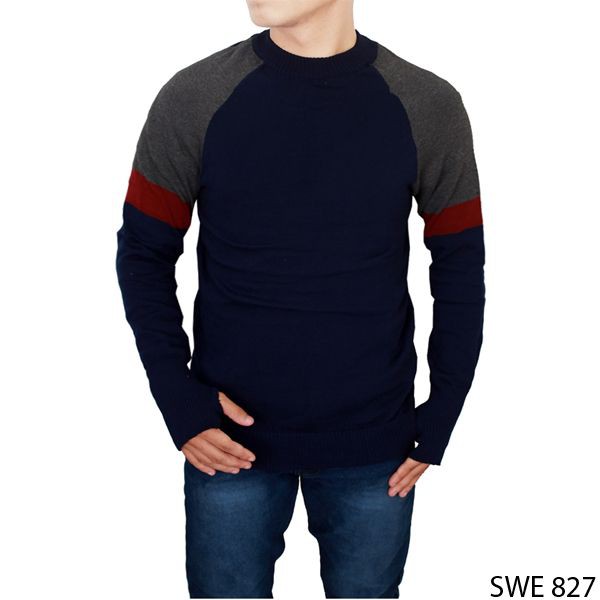 Jaket Sweater Ariel Noah Rajut Navy – SWE 827