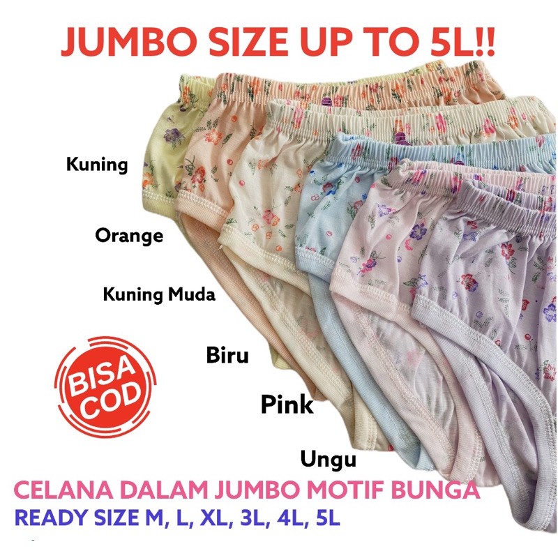 CD Celana Dalam Wanita Jumbo Bigsize Katun Adem Kancut Wanita Sempak Wanita Cawet Celana Dalam Ibu Hamil