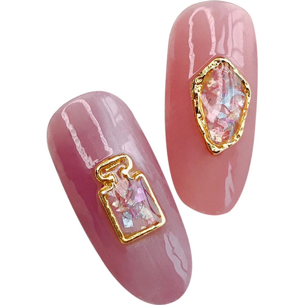 MXBEAUTY 3d Nail Art Dekorasi 20Pcs /set Jepang Berongga Manicure Aksesoris Paduan Tidak Teratur Bingkai Stiker Kuku