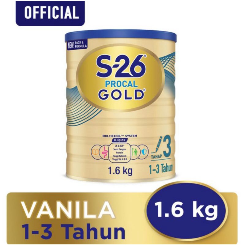 

S 26 PROCAL GOLD 3 Vanila 1600 gr