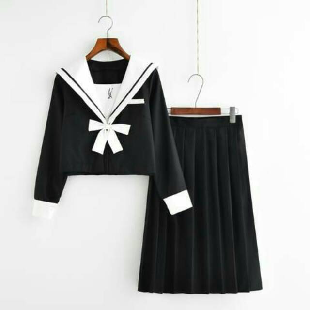 [READY STOCK ]Seifuku rok midi (Ky010) High Quality -Japan Korean uniform cosplay seragam sekolah Jepang