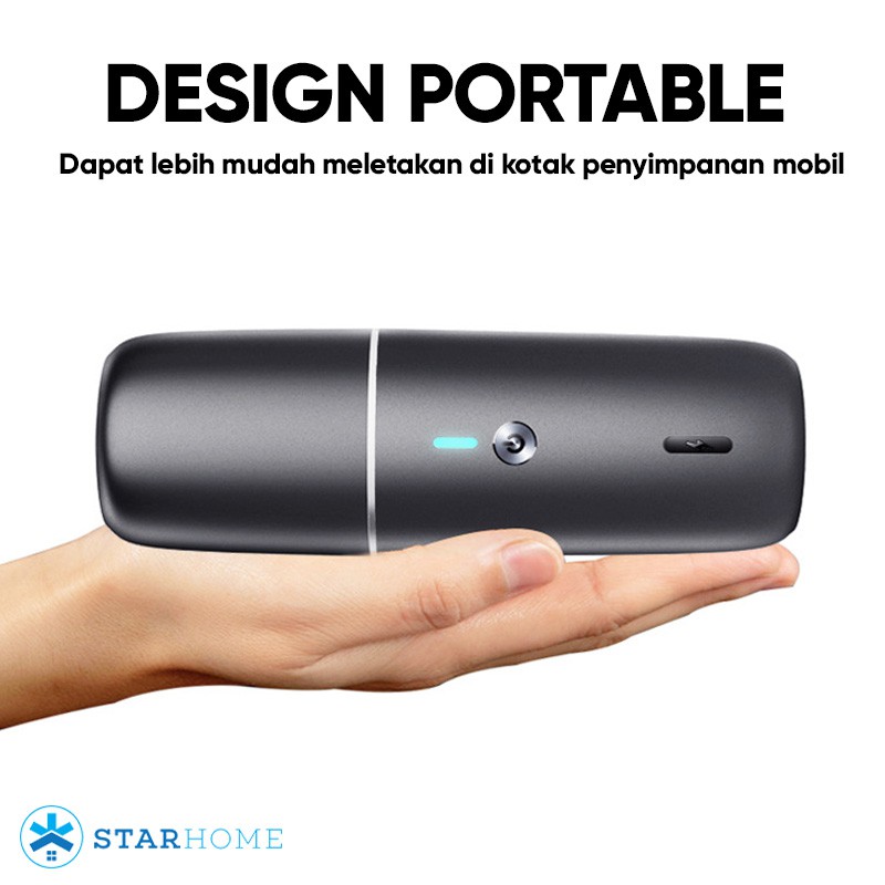 Vakum Mobil Portable StarHome Tanpa Kabel Mini Wireless Car Vacuum Cleaner Penyedot Penghisap Debu